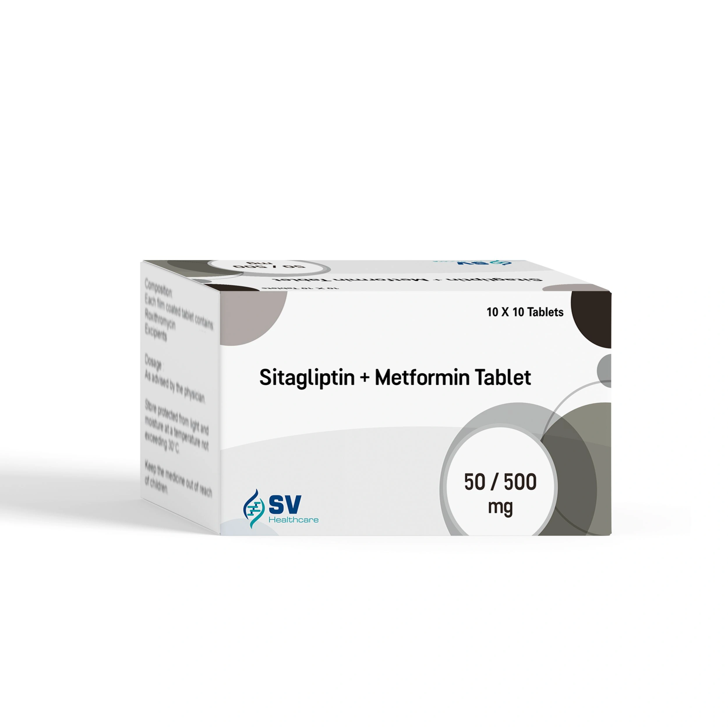 Sitagliptin + Metformin Tablet 50-500 mg